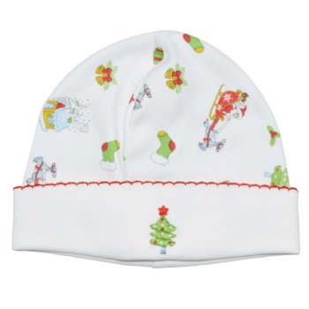 Baby Threads "Santa's On The Way" Cap for Baby Girls or Baby Boys