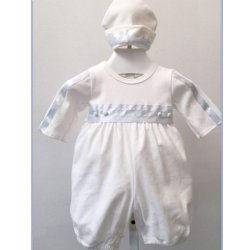 Bebe Gabrielle "Grayson" Romper and Cap Set for Newborn and Baby Boys