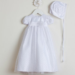Sweet Kids "Hope" Christening Gown and Bonnet Set 