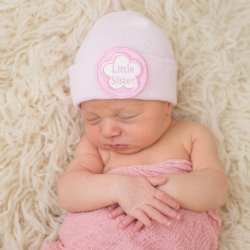 Ilybean "Little Sister" Pink Nursery Cap