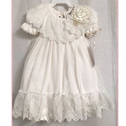 Katie Rose Lace "Lee Ann" Romper Dress for Newborn and Baby Girls