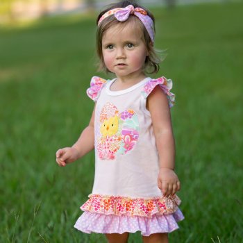 Haute Baby Easter Chickie Baby Dress