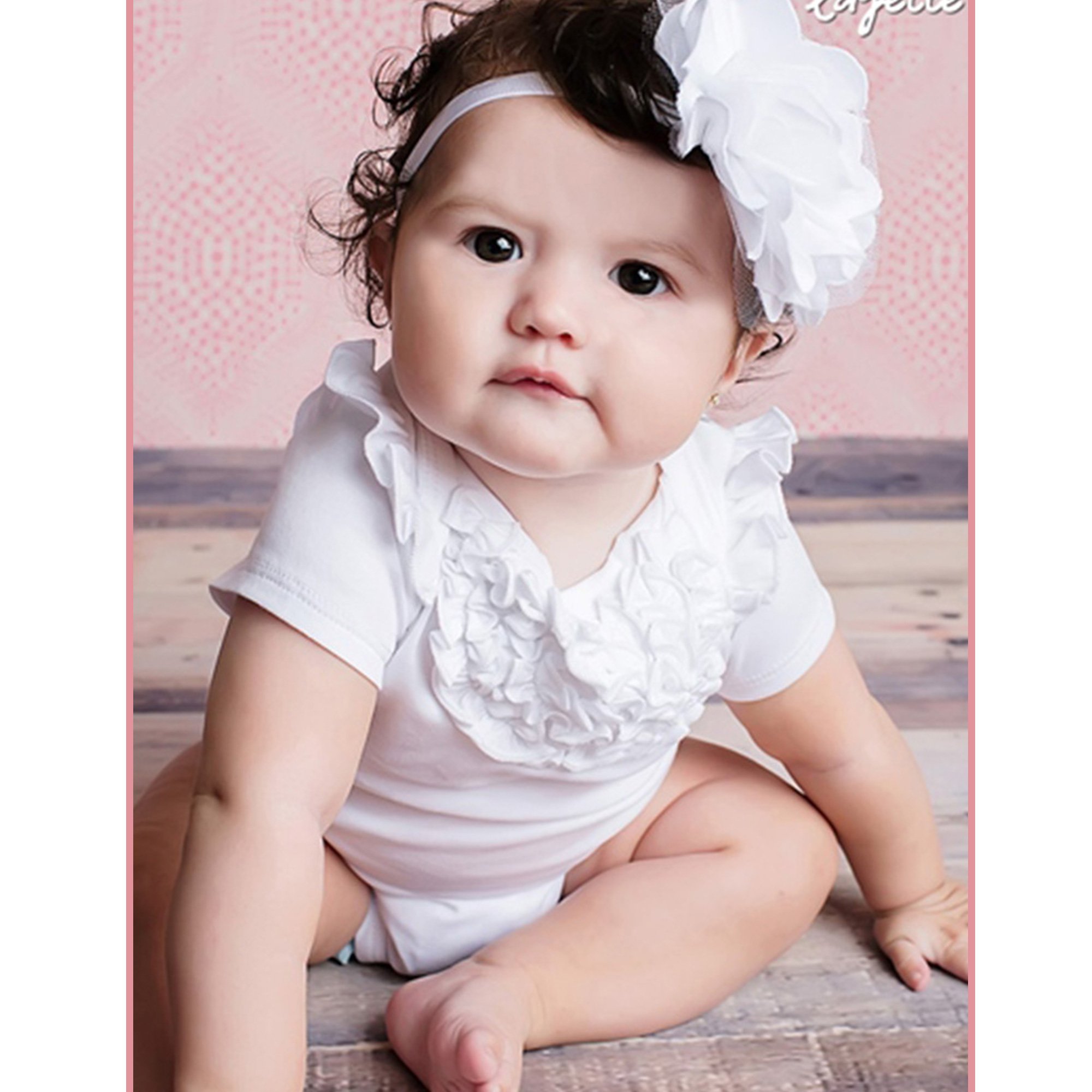 white onesies for baby girl