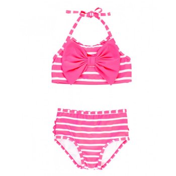 Ruffle Butts Candy Stripe Bow Bikini