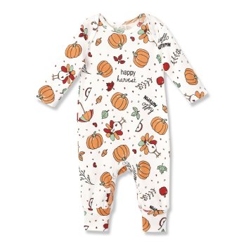 Tesa Babe "Happy Harvest" Baby Girl Or Boy Long Sleeve Romper