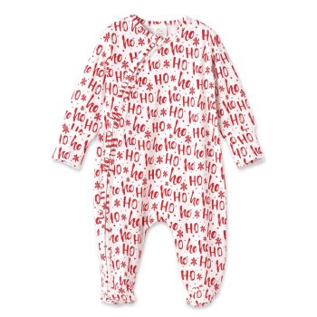 Tesa Babe "Ho Ho Ho" Baby Zipper Footed Romper