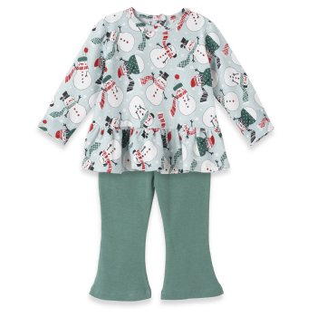 Tesa Babe "Frosty Fun Snowman" 2 Pc. Set for Baby Girls and Toddlers