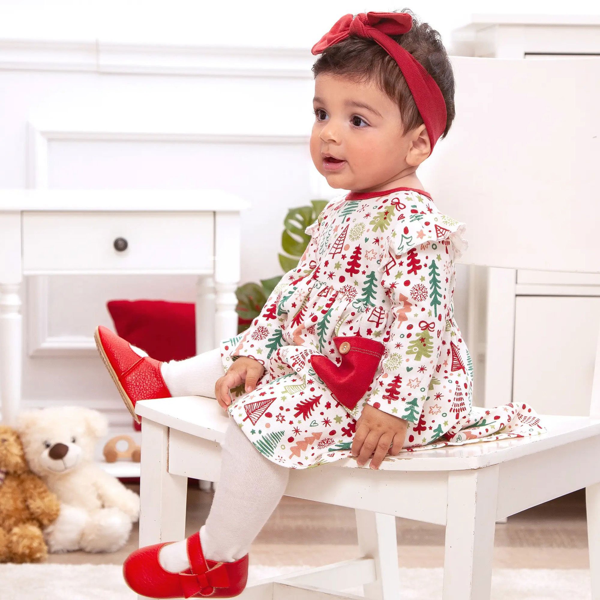 Christmas Baby Toddler Kids Girls Festival Santa Party Long Sleeve Plaid Dress  Dresses Clothes - Walmart.com