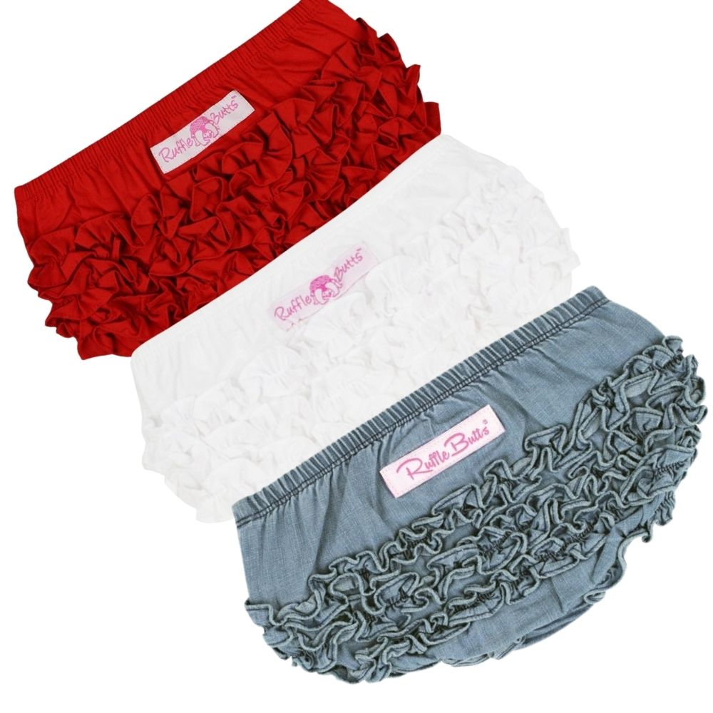 Vintage Girls Pink Ruffle Underwear Kids Underpants Diaper Cover